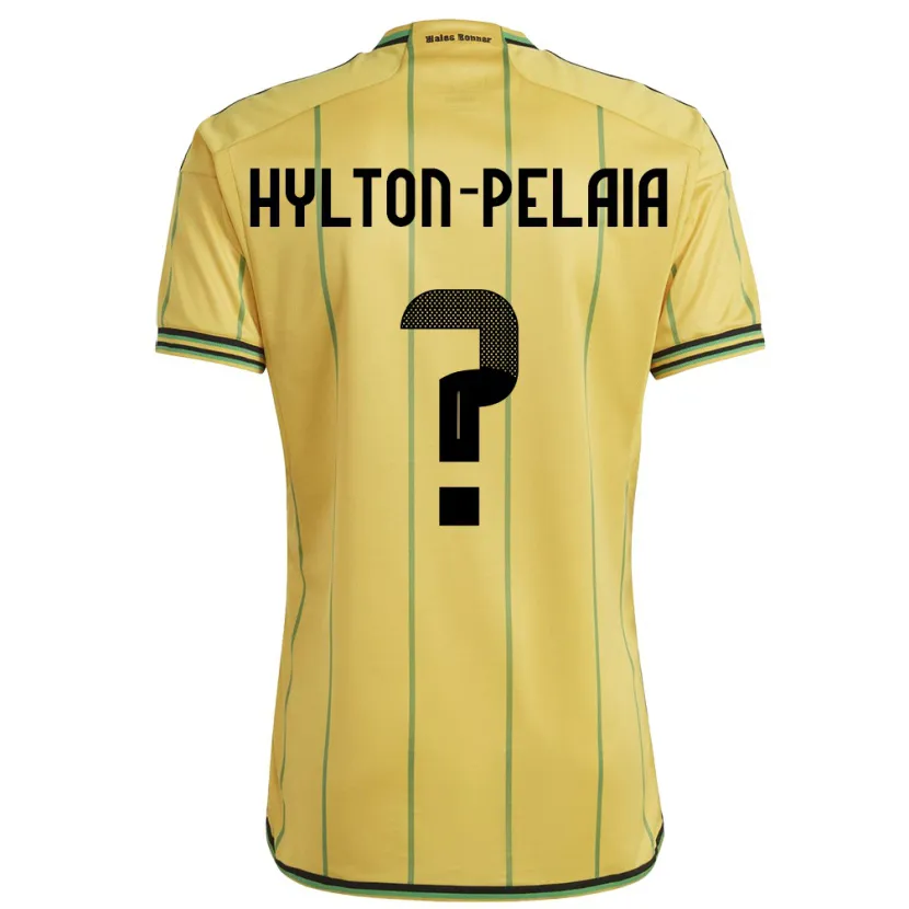Danxen Herren Jamaika Jayda Hylton-Pelaia #0 Gelb Heimtrikot Trikot 24-26 T-Shirt