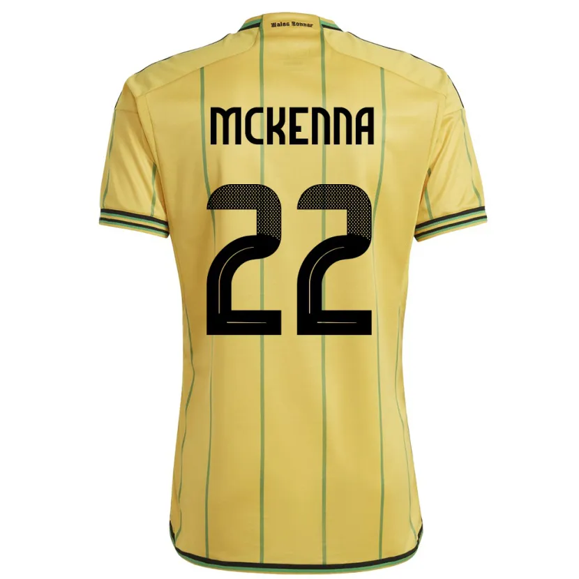 Danxen Herren Jamaika Kayla Mckenna #22 Gelb Heimtrikot Trikot 24-26 T-Shirt