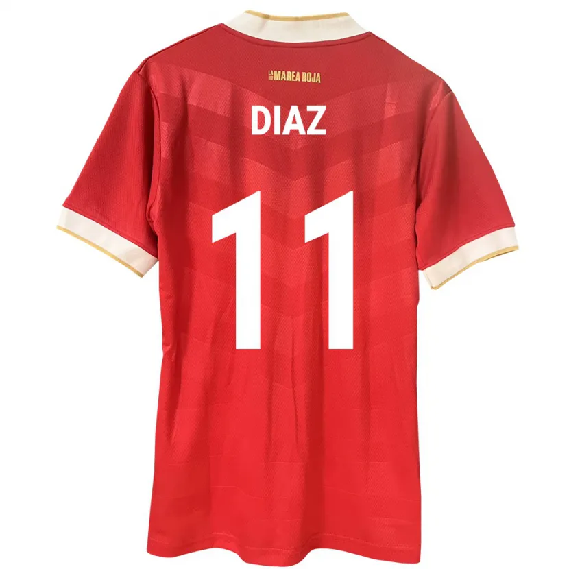 Danxen Herren Panama Ismael Díaz #11 Rot Heimtrikot Trikot 24-26 T-Shirt
