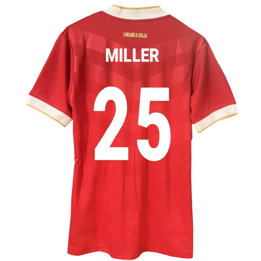 Danxen Herren Panama Roderick Miller #25 Rot Heimtrikot Trikot 24-26 T-Shirt