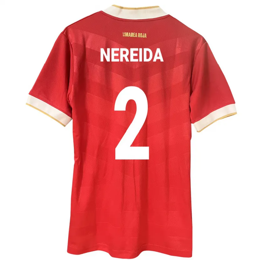 Danxen Herren Panama Juriel Nereida #2 Rot Heimtrikot Trikot 24-26 T-Shirt
