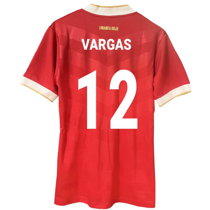 Danxen Herren Panama Stephani Vargas #12 Rot Heimtrikot Trikot 24-26 T-Shirt
