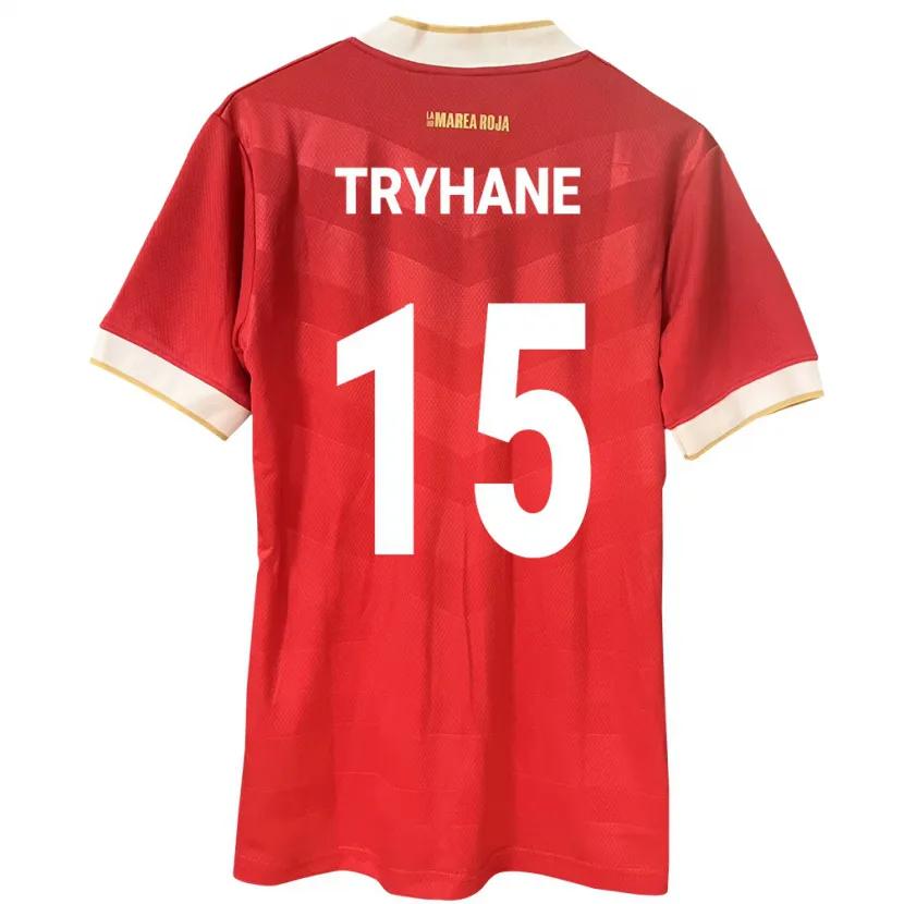 Danxen Herren Panama Izaura Tryhane #15 Rot Heimtrikot Trikot 24-26 T-Shirt