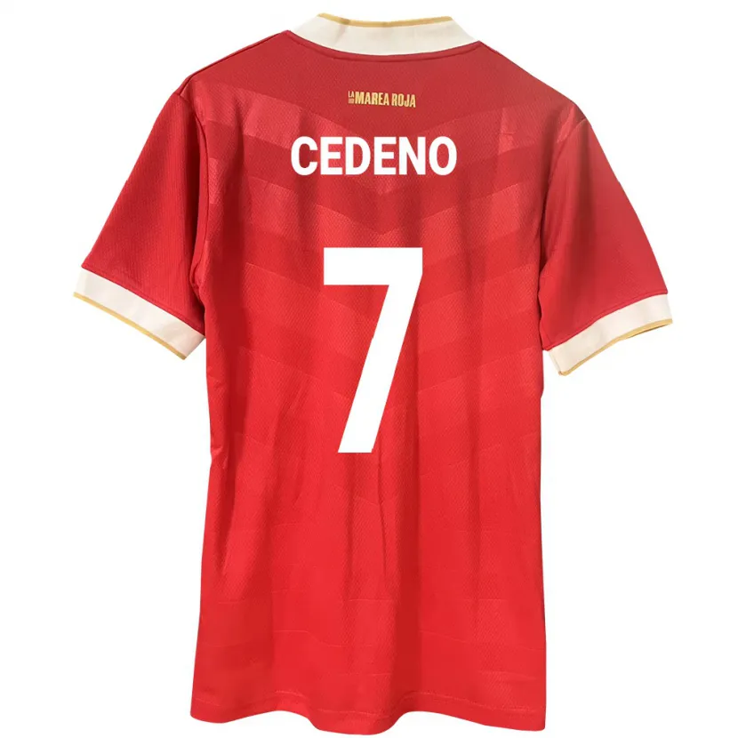Danxen Herren Panama Emily Cedeño #7 Rot Heimtrikot Trikot 24-26 T-Shirt
