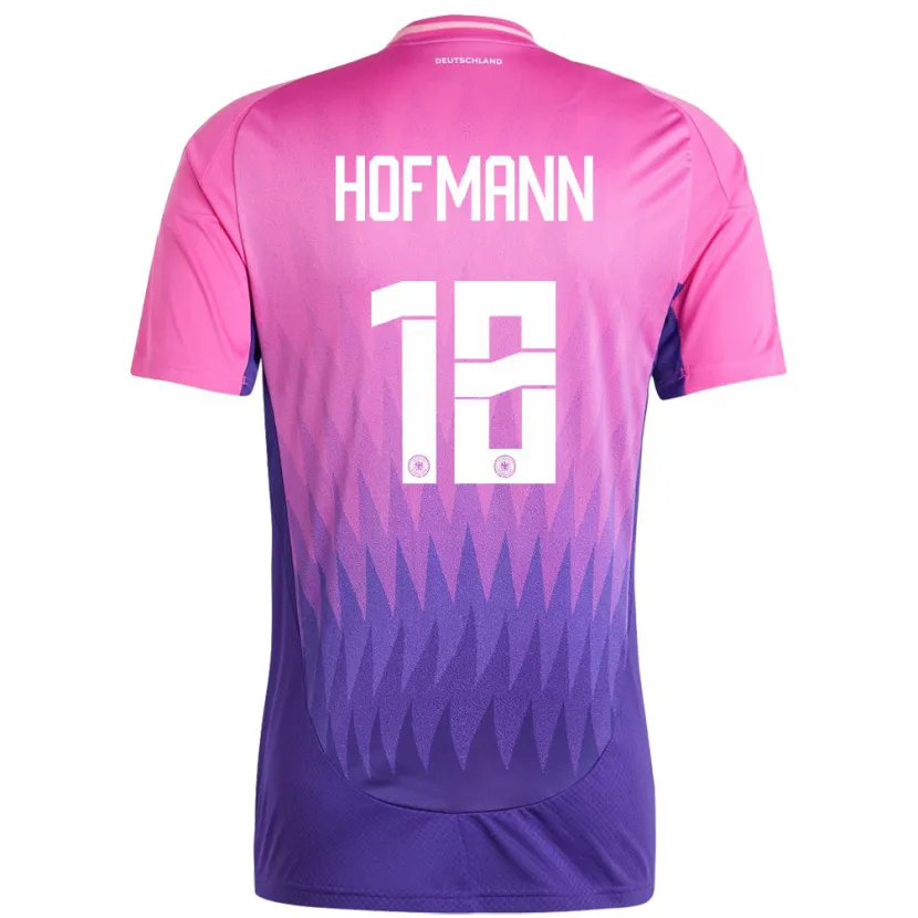 Danxen Herren Deutschland Jonas Hofmann #18 Pink Lila Auswärtstrikot Trikot 24-26 T-Shirt