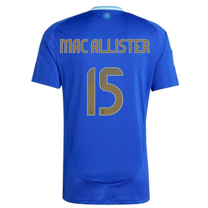 Danxen Herren Argentinien Alexis Mac Allister #15 Blau Auswärtstrikot Trikot 24-26 T-Shirt