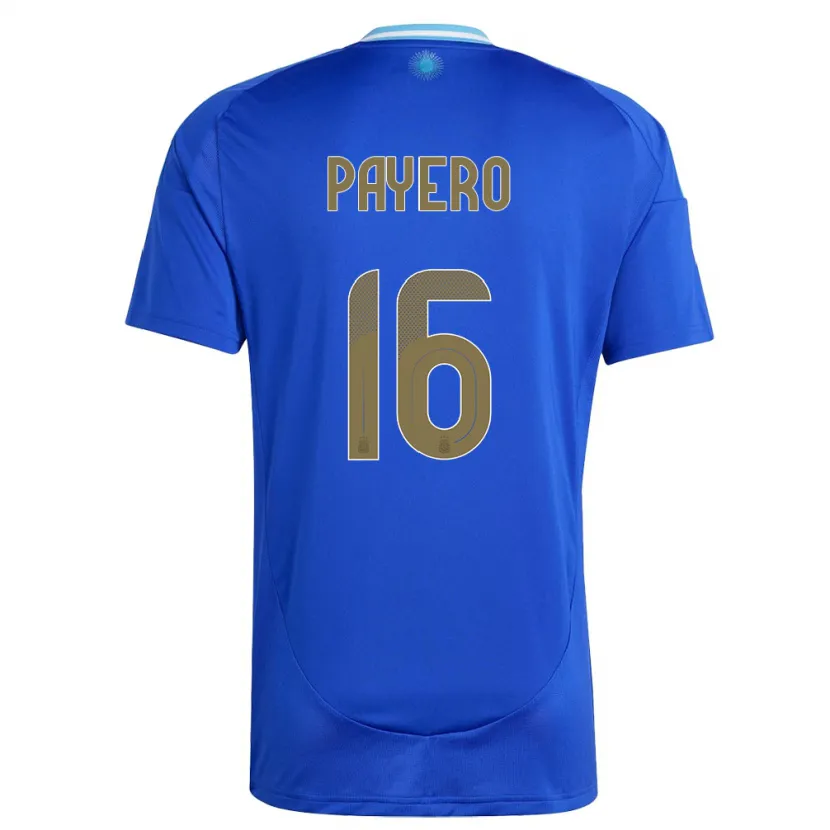 Danxen Herren Argentinien Martin Payero #16 Blau Auswärtstrikot Trikot 24-26 T-Shirt