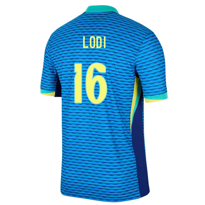 Danxen Herren Brasilien Renan Lodi #16 Blau Auswärtstrikot Trikot 24-26 T-Shirt