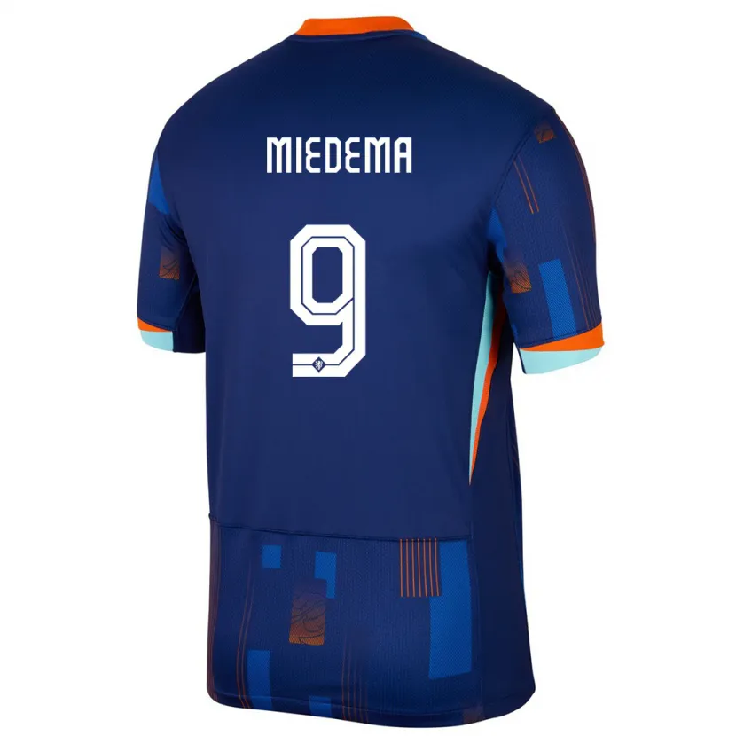 Danxen Herren Niederlande Vivianne Miedema #9 Blau Auswärtstrikot Trikot 24-26 T-Shirt