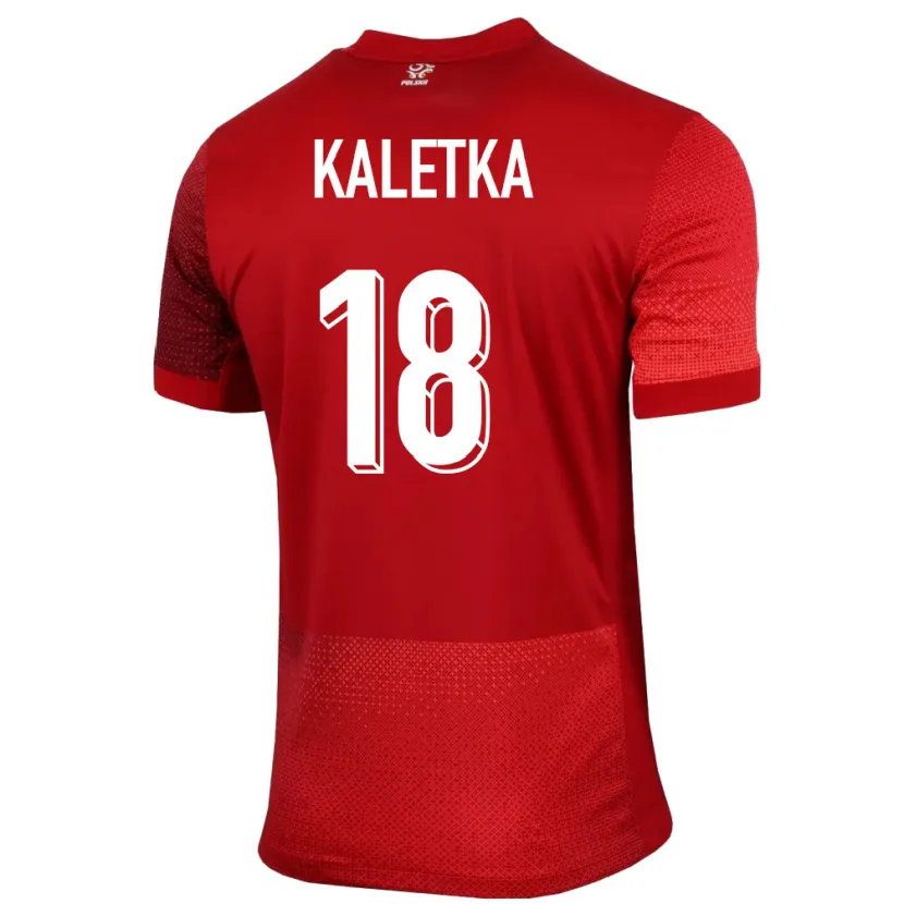 Danxen Herren Polen Nikol Kaletka #18 Rot Auswärtstrikot Trikot 24-26 T-Shirt