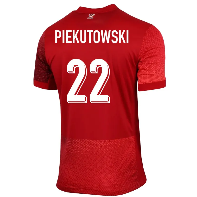 Danxen Herren Polen Milosz Piekutowski #22 Rot Auswärtstrikot Trikot 24-26 T-Shirt