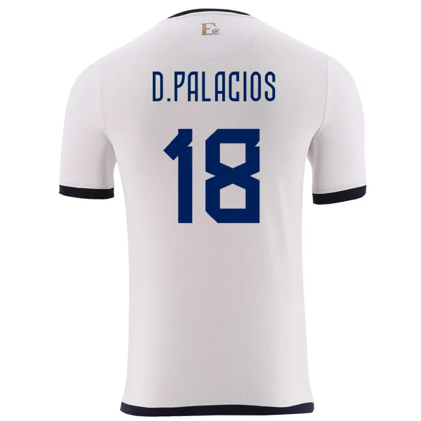 Danxen Herren Ecuador Diego Palacios #18 Weiß Auswärtstrikot Trikot 24-26 T-Shirt