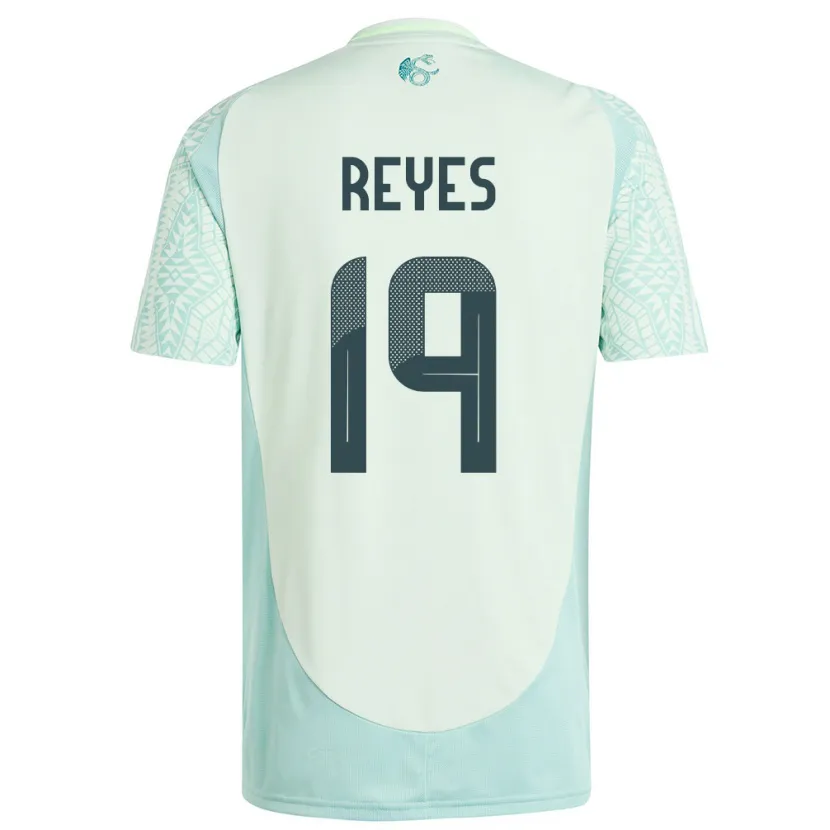 Danxen Herren Mexiko Israel Reyes #19 Leinengrün Auswärtstrikot Trikot 24-26 T-Shirt