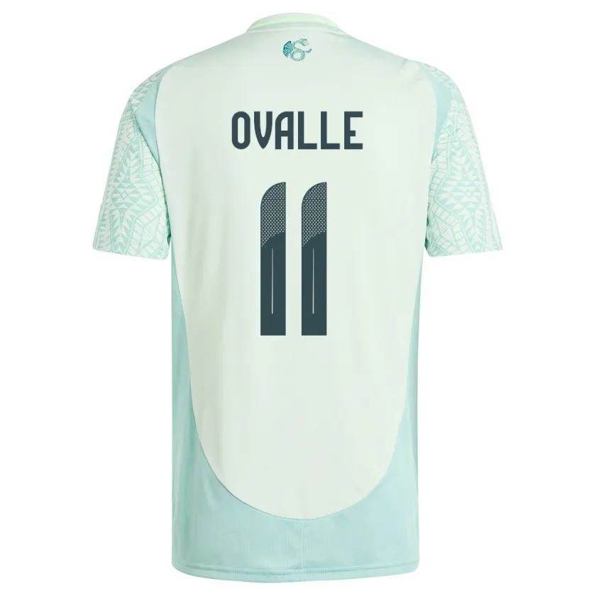 Danxen Herren Mexiko Lizbeth Ovalle #11 Leinengrün Auswärtstrikot Trikot 24-26 T-Shirt