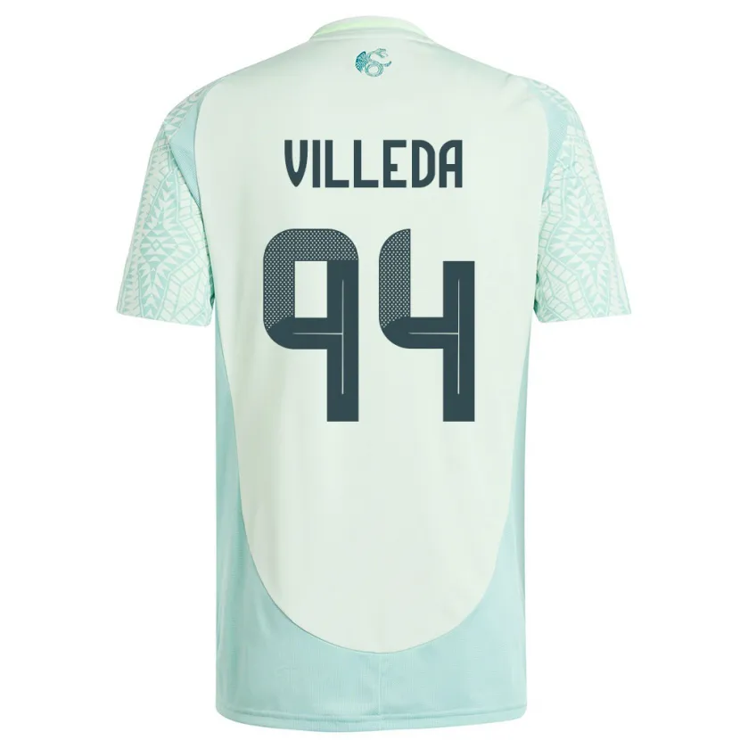 Danxen Herren Mexiko Melany Villeda #94 Leinengrün Auswärtstrikot Trikot 24-26 T-Shirt