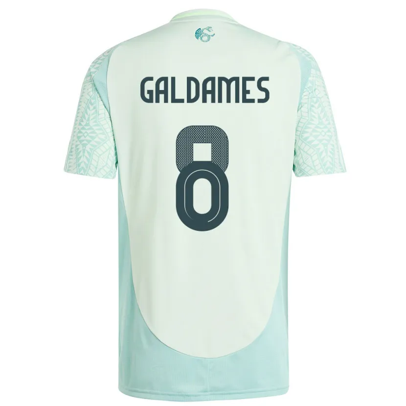 Danxen Herren Mexiko Benjamin Galdames #8 Leinengrün Auswärtstrikot Trikot 24-26 T-Shirt