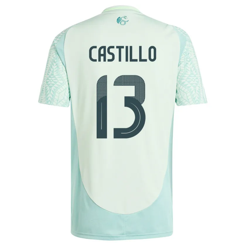 Danxen Herren Mexiko Jose Castillo #13 Leinengrün Auswärtstrikot Trikot 24-26 T-Shirt
