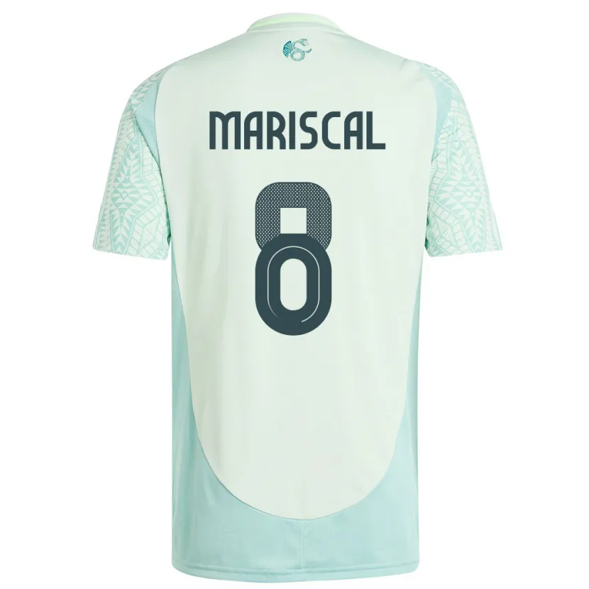 Danxen Herren Mexiko Salvador Mariscal #8 Leinengrün Auswärtstrikot Trikot 24-26 T-Shirt