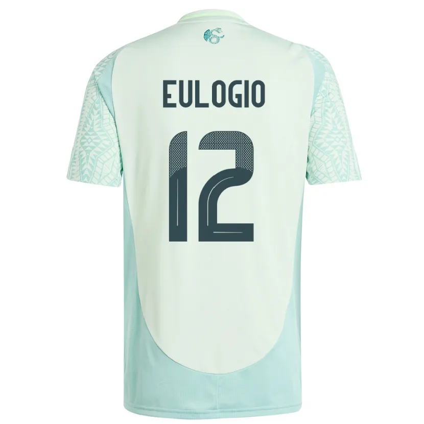 Danxen Herren Mexiko Jose Eulogio #12 Leinengrün Auswärtstrikot Trikot 24-26 T-Shirt