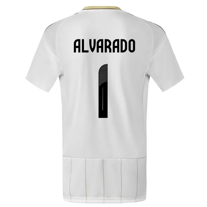 Danxen Herren Costa Rica Esteban Alvarado #1 Weiß Auswärtstrikot Trikot 24-26 T-Shirt