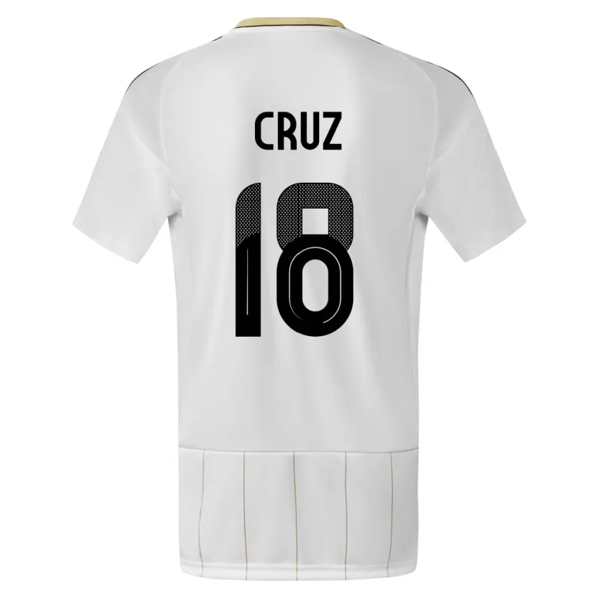 Danxen Herren Costa Rica Aaron Cruz #18 Weiß Auswärtstrikot Trikot 24-26 T-Shirt