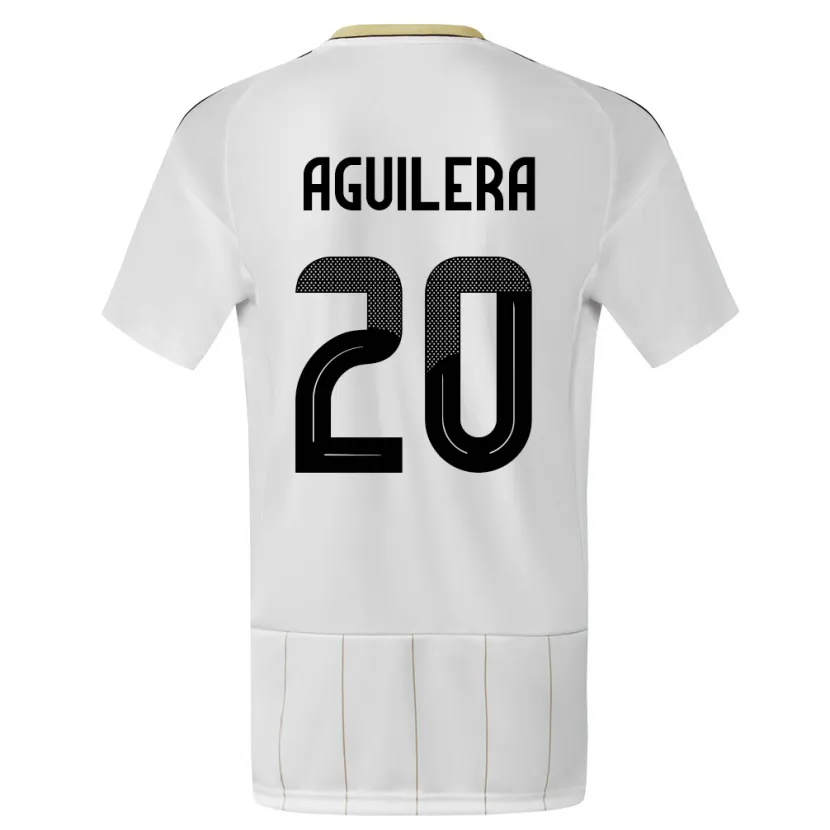 Danxen Herren Costa Rica Brandon Aguilera #20 Weiß Auswärtstrikot Trikot 24-26 T-Shirt
