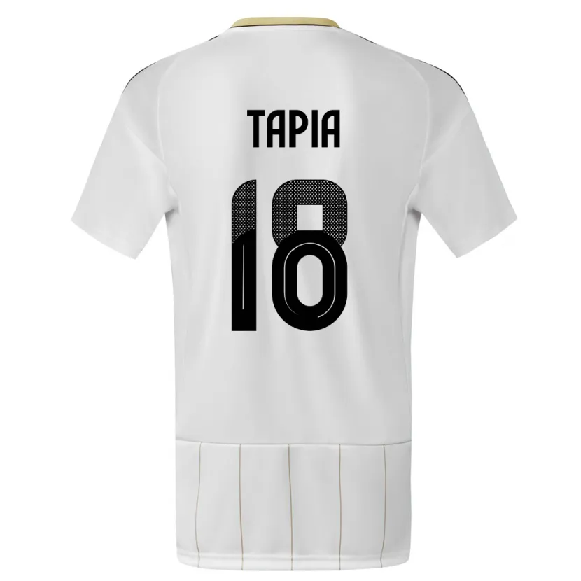 Danxen Herren Costa Rica Priscilla Tapia #18 Weiß Auswärtstrikot Trikot 24-26 T-Shirt