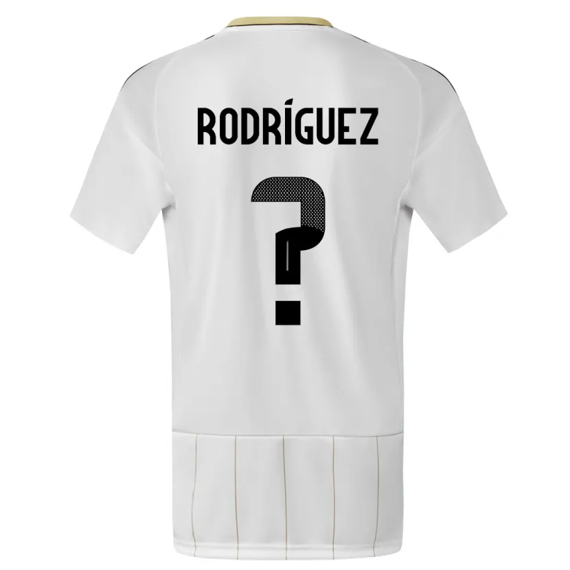 Danxen Herren Costa Rica Bradley Rodriguez #0 Weiß Auswärtstrikot Trikot 24-26 T-Shirt