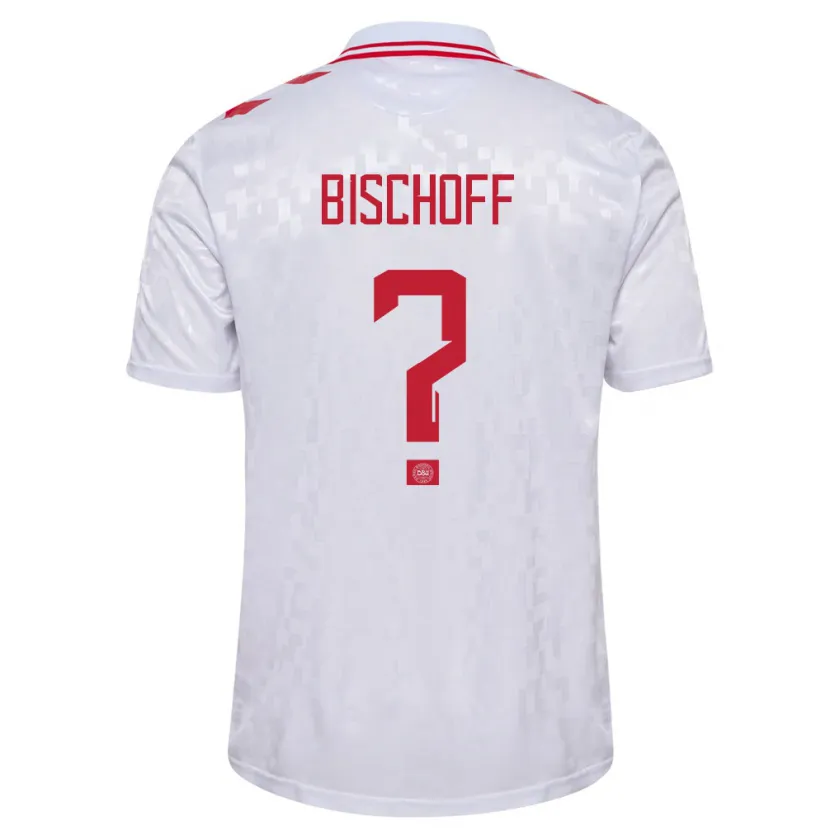 Danxen Herren Dänemark Clement Bischoff #0 Weiß Auswärtstrikot Trikot 24-26 T-Shirt