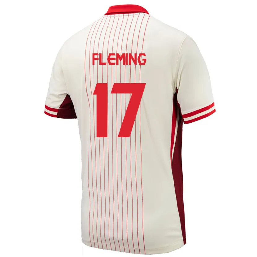 Danxen Herren Kanada Jessie Fleming #17 Weiß Auswärtstrikot Trikot 24-26 T-Shirt