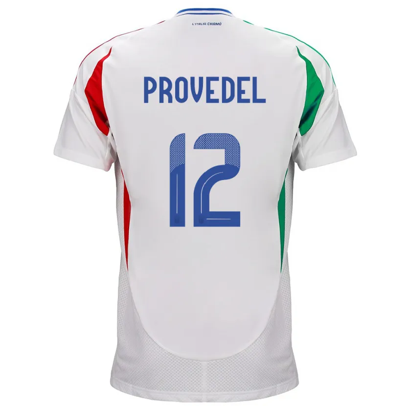 Danxen Herren Italien Ivan Provedel #12 Weiß Auswärtstrikot Trikot 24-26 T-Shirt