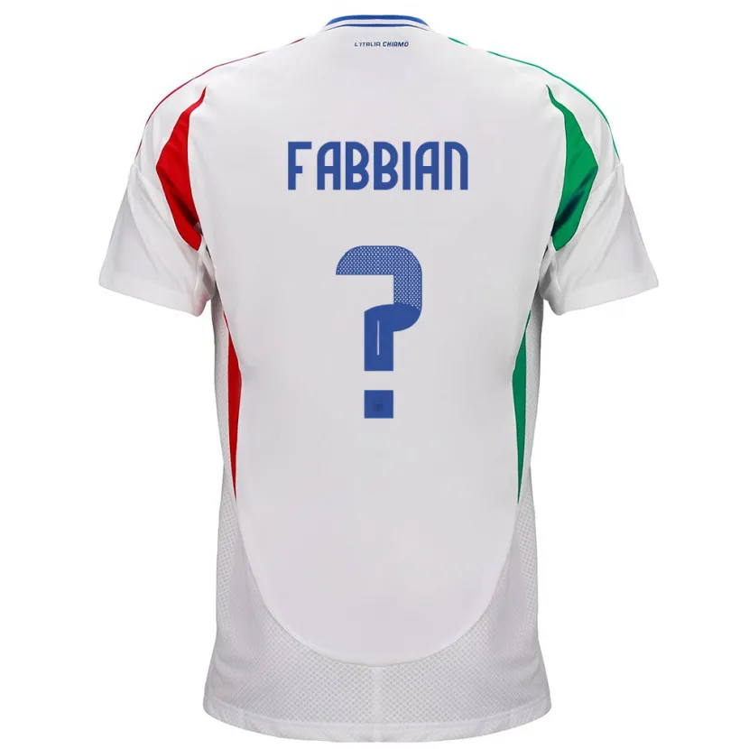 Danxen Herren Italien Giovanni Fabbian #0 Weiß Auswärtstrikot Trikot 24-26 T-Shirt