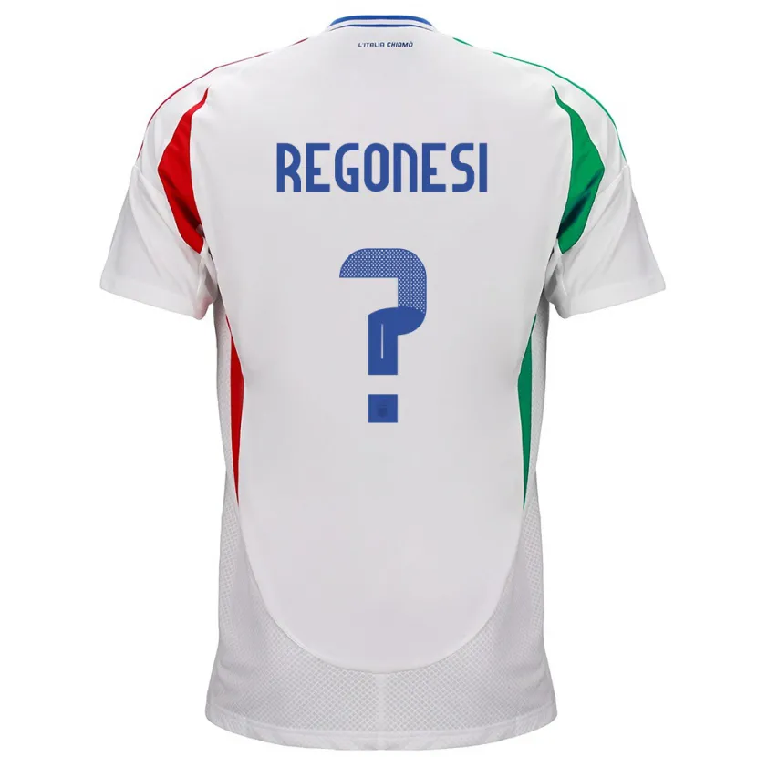 Danxen Herren Italien Iacopo Regonesi #0 Weiß Auswärtstrikot Trikot 24-26 T-Shirt