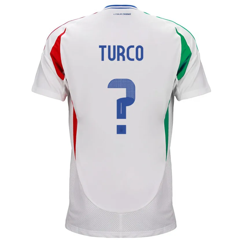 Danxen Herren Italien Stefano Turco #0 Weiß Auswärtstrikot Trikot 24-26 T-Shirt
