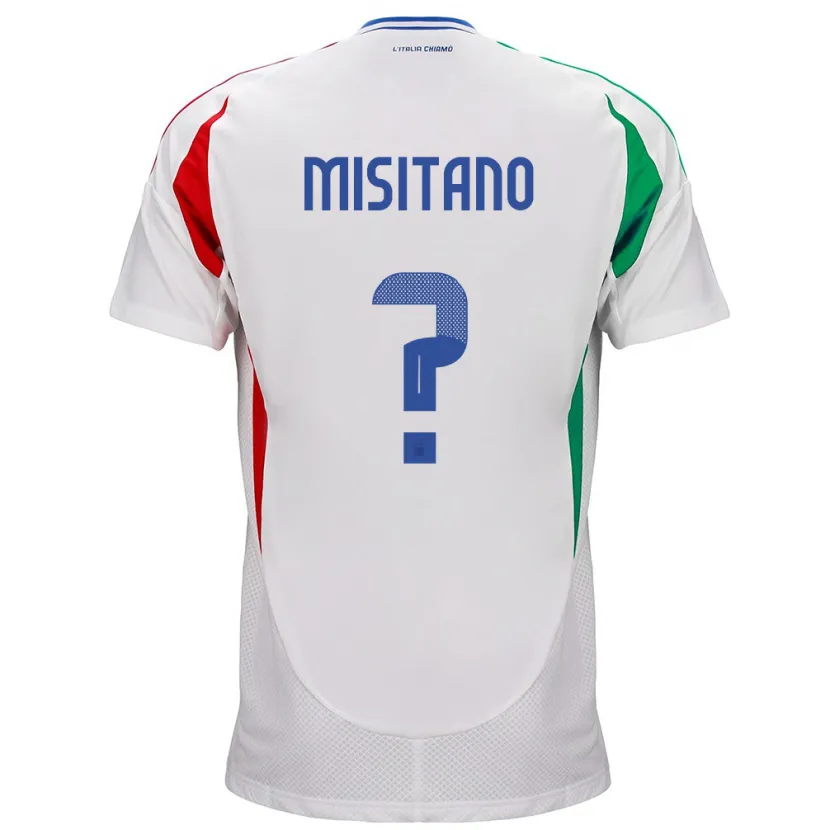 Danxen Herren Italien Giulio Misitano #0 Weiß Auswärtstrikot Trikot 24-26 T-Shirt
