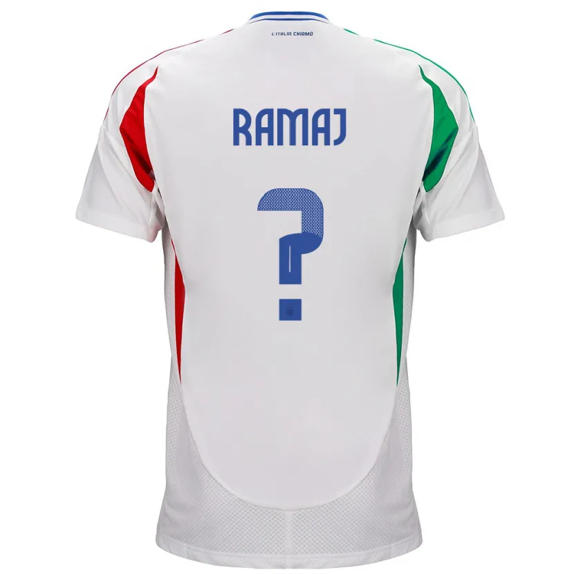 Danxen Herren Italien Gabriel Ramaj #0 Weiß Auswärtstrikot Trikot 24-26 T-Shirt