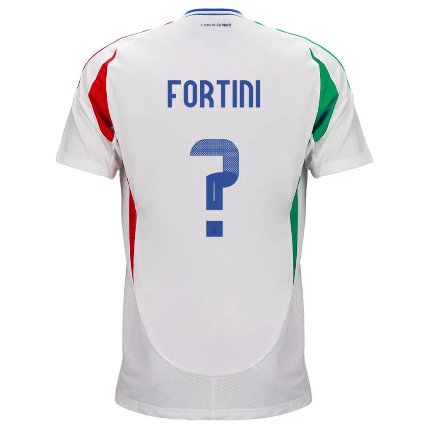 Danxen Herren Italien Niccolò Fortini #0 Weiß Auswärtstrikot Trikot 24-26 T-Shirt