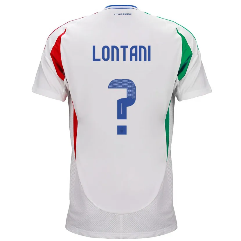 Danxen Herren Italien Simone Lontani #0 Weiß Auswärtstrikot Trikot 24-26 T-Shirt