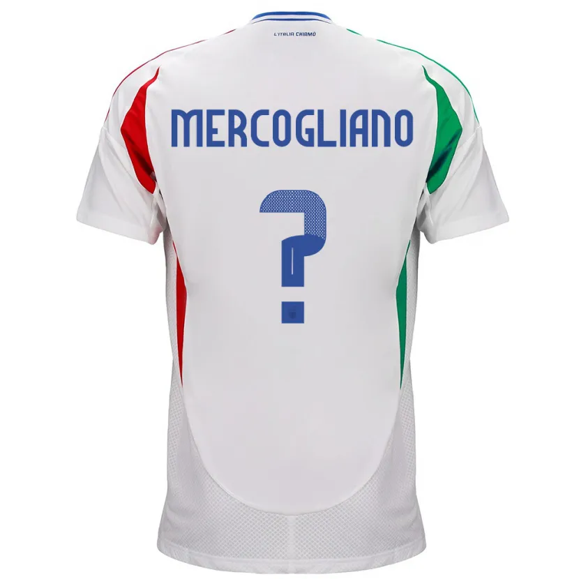 Danxen Herren Italien Mattia Mercogliano #0 Weiß Auswärtstrikot Trikot 24-26 T-Shirt