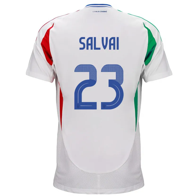 Danxen Herren Italien Cecilia Salvai #23 Weiß Auswärtstrikot Trikot 24-26 T-Shirt