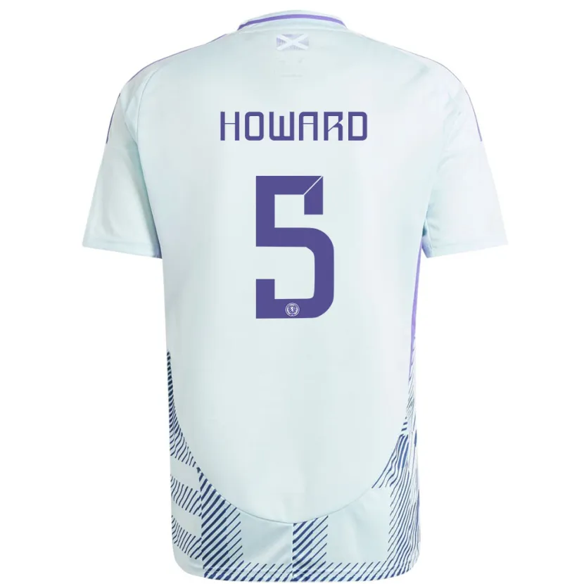Danxen Herren Schottland Sophie Howard #5 Helles Mintblau Auswärtstrikot Trikot 24-26 T-Shirt