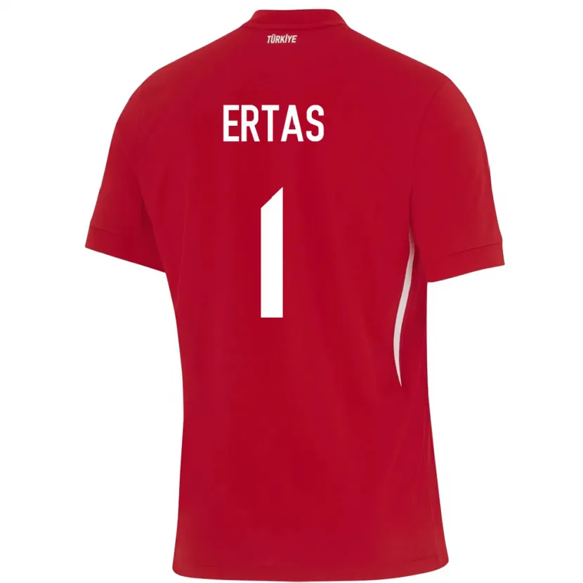 Danxen Herren Türkei Deniz Ertaş #1 Rot Auswärtstrikot Trikot 24-26 T-Shirt