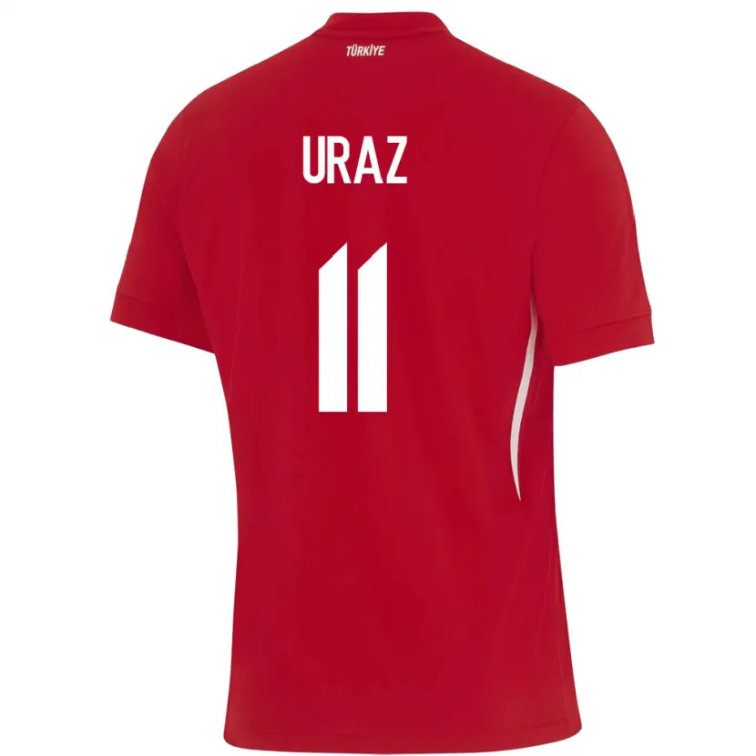 Danxen Herren Türkei Yağmur Uraz #11 Rot Auswärtstrikot Trikot 24-26 T-Shirt
