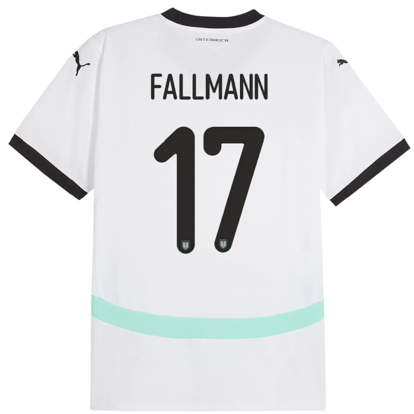 Danxen Herren Österreich Pascal Fallmann #17 Weiß Auswärtstrikot Trikot 24-26 T-Shirt