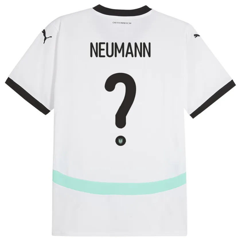Danxen Herren Österreich Moritz Neumann #0 Weiß Auswärtstrikot Trikot 24-26 T-Shirt