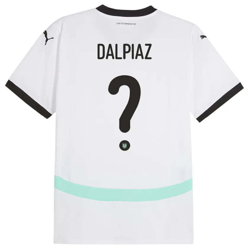 Danxen Herren Österreich Magnus Dalpiaz #0 Weiß Auswärtstrikot Trikot 24-26 T-Shirt
