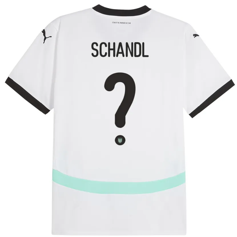 Danxen Herren Österreich Thomas Schandl #0 Weiß Auswärtstrikot Trikot 24-26 T-Shirt