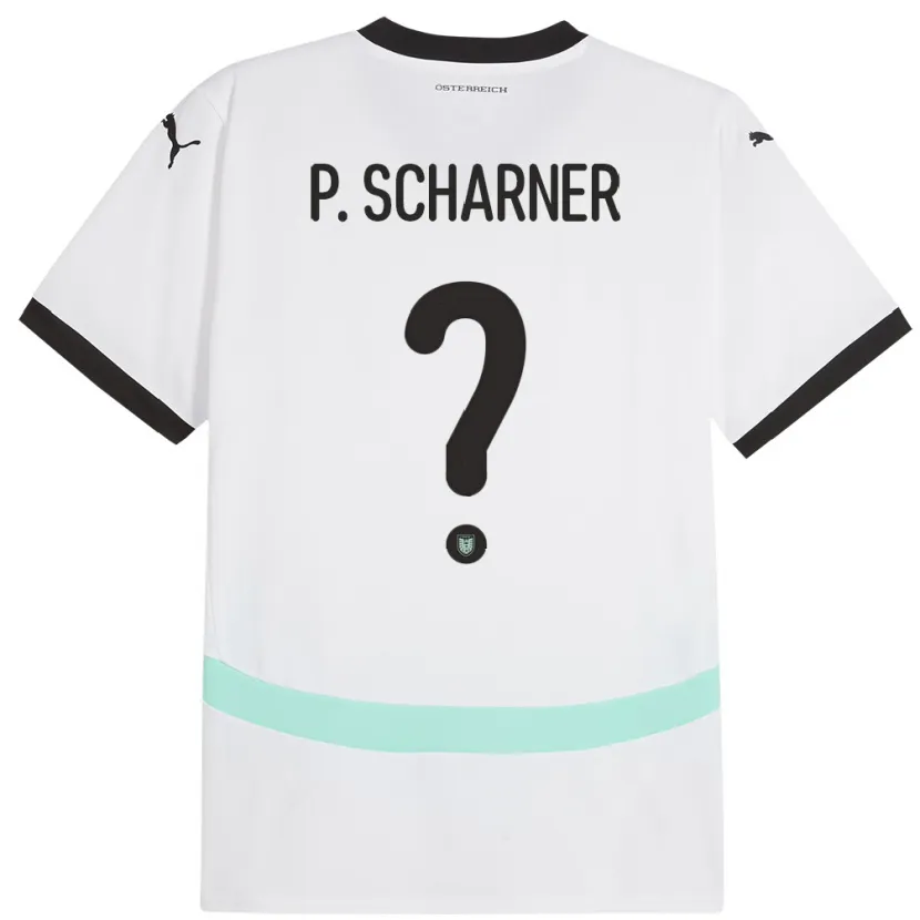 Danxen Herren Österreich Paul Scharner #0 Weiß Auswärtstrikot Trikot 24-26 T-Shirt
