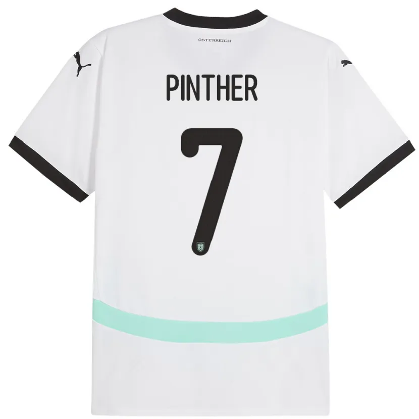 Danxen Herren Österreich Viktoria Pinther #7 Weiß Auswärtstrikot Trikot 24-26 T-Shirt