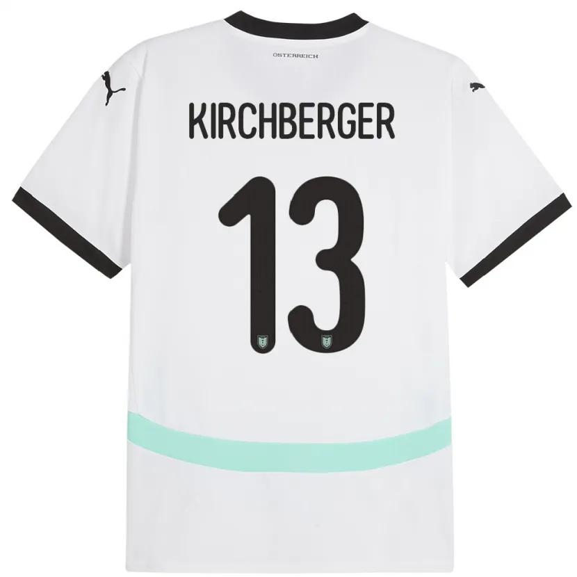 Danxen Herren Österreich Virginia Kirchberger #13 Weiß Auswärtstrikot Trikot 24-26 T-Shirt